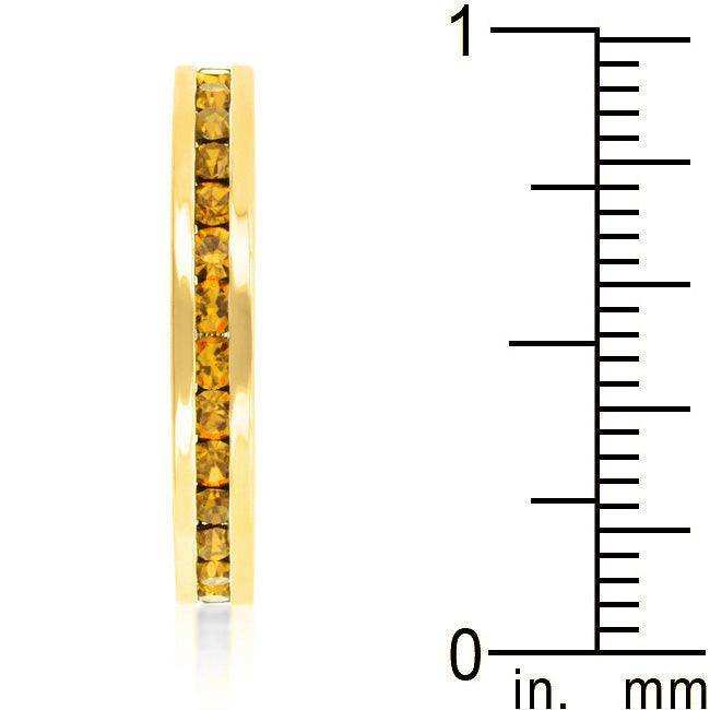 Stylish Stackables Yellow Crystal Gold Ring - JGI - Flyclothing LLC