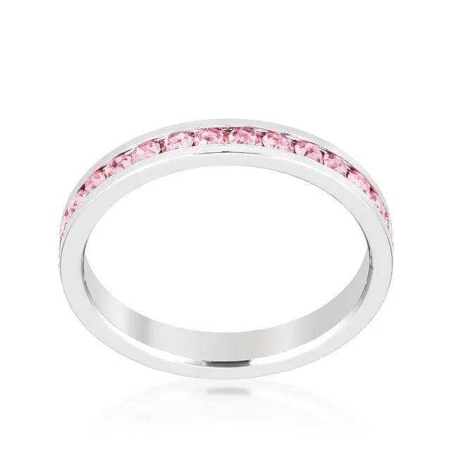 Stylish Stackables Pink Crystal Ring - JGI - Flyclothing LLC