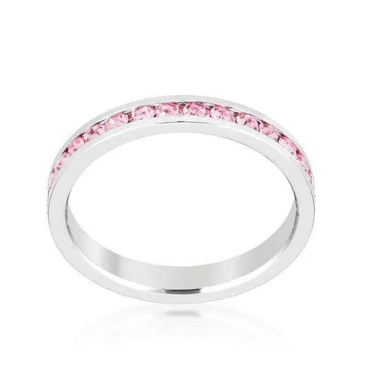 Stylish Stackables Pink Crystal Ring - JGI - Flyclothing LLC