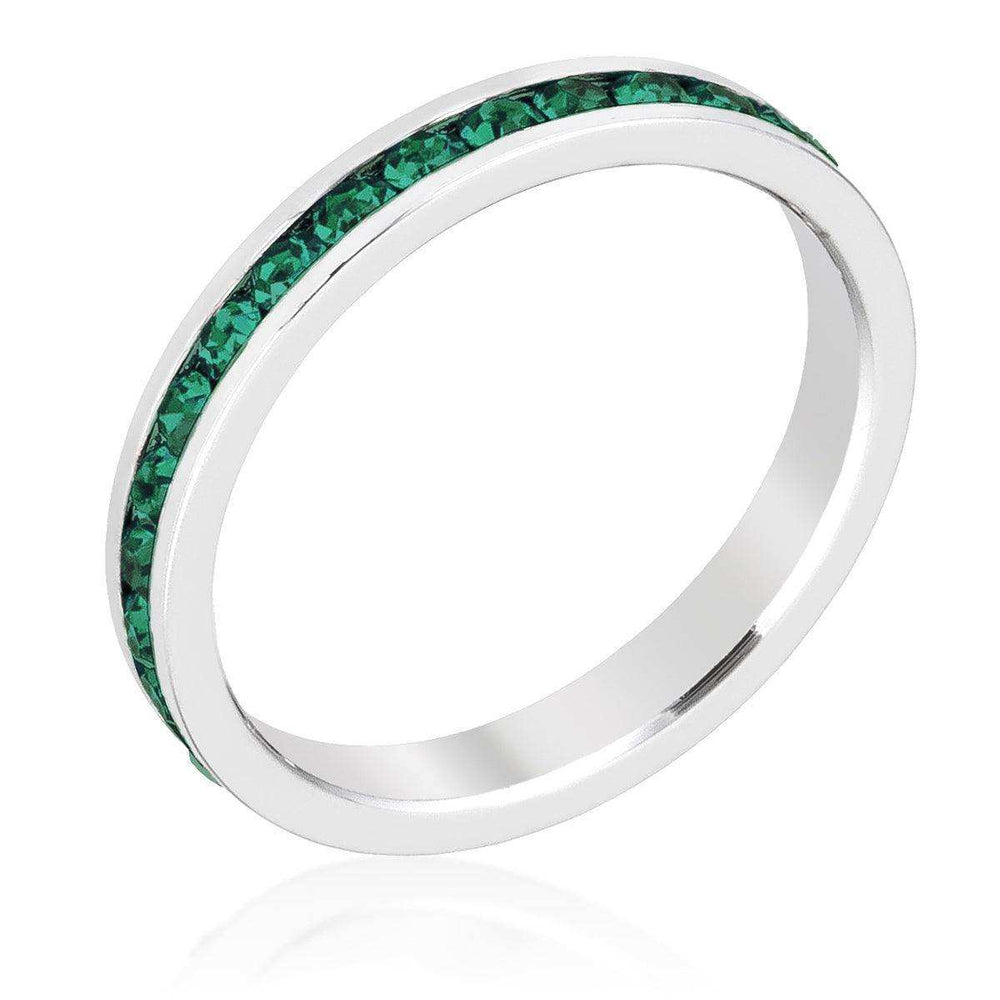 Stylish Stackables Emerald Crystal Ring - JGI - Flyclothing LLC