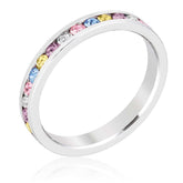 Stylish Stackables Mixed Crystal Ring - JGI - Flyclothing LLC