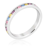 Stylish Stackables Mixed Crystal Ring - JGI - Flyclothing LLC