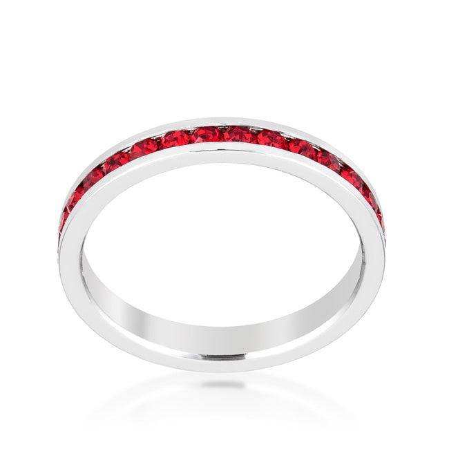 Stylish Stackables with Ruby Crystal Ring - JGI - Flyclothing LLC