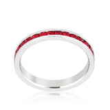 Stylish Stackables with Ruby Crystal Ring - JGI - Flyclothing LLC