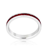 Stylish Stackables with Garnet Crystal Ring - JGI - Flyclothing LLC