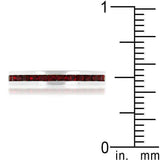 Stylish Stackables with Garnet Crystal Ring - JGI - Flyclothing LLC