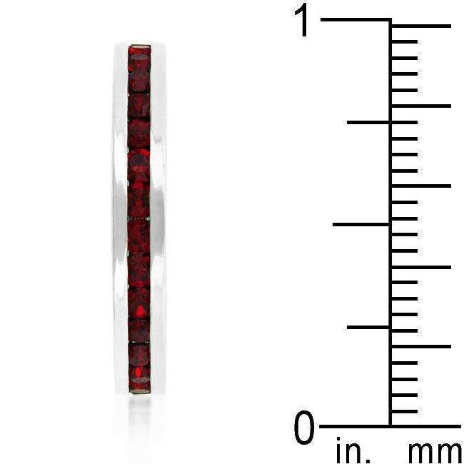 Stylish Stackables with Garnet Crystal Ring - JGI - Flyclothing LLC