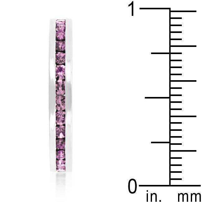 Stylish Stackables with Lavender Crystal Ring - JGI - Flyclothing LLC