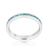 Stylish Stackables Aquamarine Crystal Ring - JGI - Flyclothing LLC