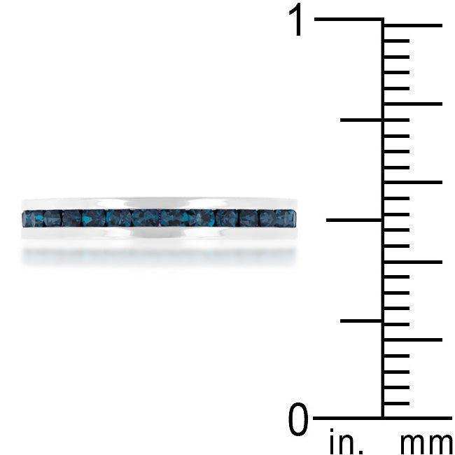 Stylish Stackables with Montana Blue Crystal Ring - JGI - Flyclothing LLC