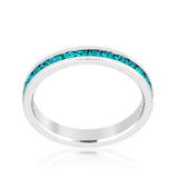 Stylish Stackables with Turquoise Crystal Ring - JGI - Flyclothing LLC