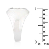 Rhodium Plated Onyx Cubic Zirconia Masonic Ring - JGI - Flyclothing LLC