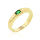 Green Oval Simple Ring - JGI - Flyclothing LLC