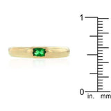 Green Oval Simple Ring - JGI - Flyclothing LLC