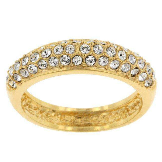 Pave Crystal Goldtone Band - JGI - Flyclothing LLC
