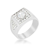 Brilliant Mens Cubic Zirconia Ring - JGI - Flyclothing LLC
