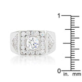 Brilliant Mens Cubic Zirconia Ring - JGI - Flyclothing LLC