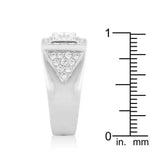 Brilliant Mens Cubic Zirconia Ring - JGI - Flyclothing LLC