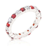 Mini Jessica Band with Garnet Cubic Zirconia - JGI - Flyclothing LLC