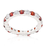 Mini Jessica Band with Garnet Cubic Zirconia - JGI - Flyclothing LLC