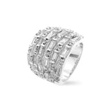 Multi Row Cubic Zirconia Fashion Ring - JGI - Flyclothing LLC