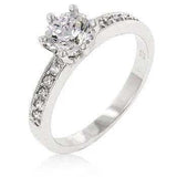 Petite White Engagement Ring - JGI - Flyclothing LLC