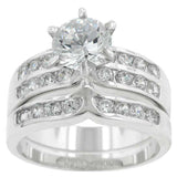 Formal Rhodium Plated Engagement Set - JGI - Flyclothing LLC