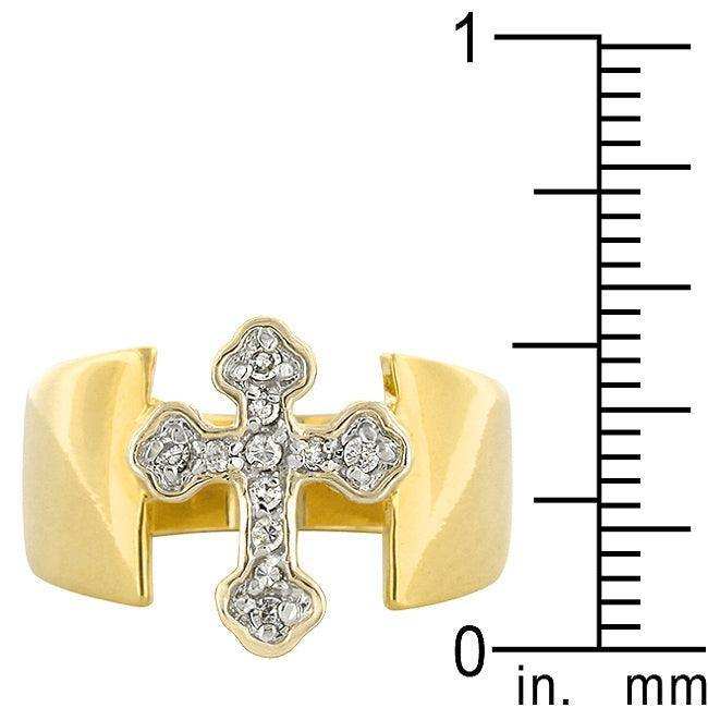 Two-tone Finish Cross Ring - JGI - Flyclothing LLC