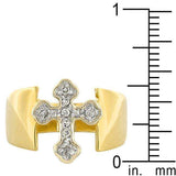 Two-tone Finish Cross Ring - JGI - Flyclothing LLC