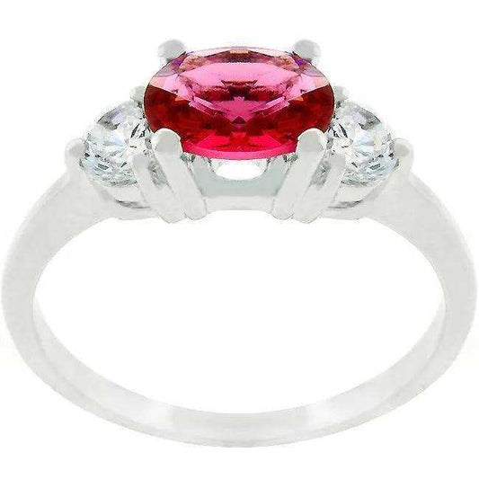 Oval Quartet Cubic Zirconia Ring - JGI - Flyclothing LLC