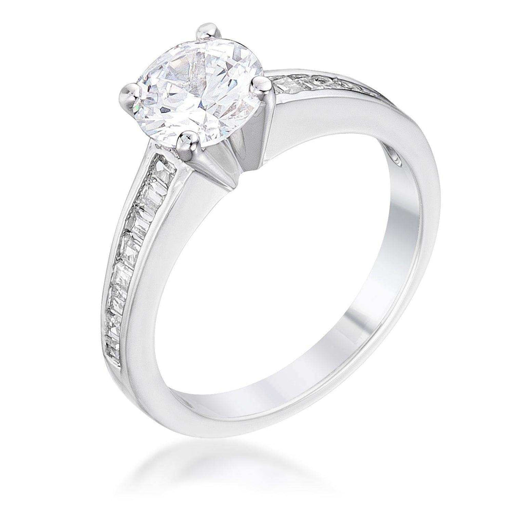 Cubic Zircon Engagement Ring - JGI - Flyclothing LLC