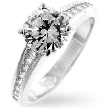 Cubic Zircon Engagement Ring - JGI - Flyclothing LLC