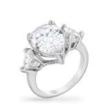 Cubic Zirconia Pear Triplet Ring - JGI - Flyclothing LLC