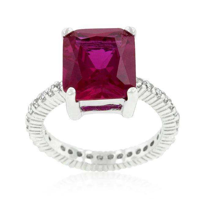 Radiant Cut Pink Engagement Ring - JGI - Flyclothing LLC