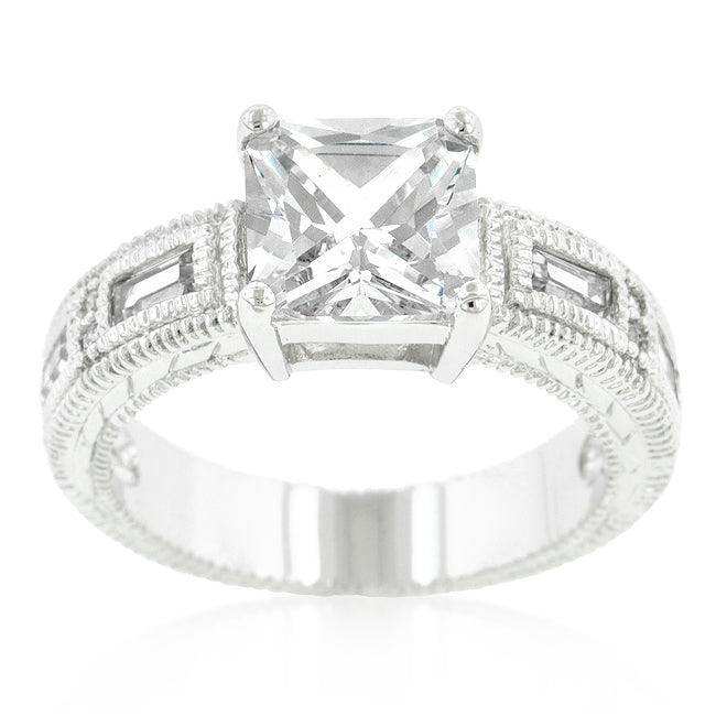 Clear Cubic Zirconia 5-Stone Ring - JGI - Flyclothing LLC