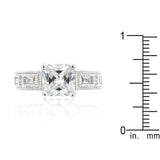 Clear Cubic Zirconia 5-Stone Ring - JGI - Flyclothing LLC