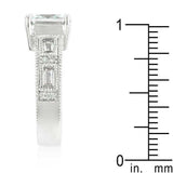 Clear Cubic Zirconia 5-Stone Ring - JGI - Flyclothing LLC