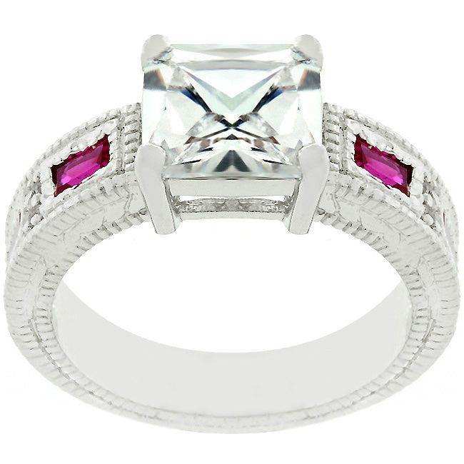 Prima Donna Ruby Red Cubic Zirconia Ring - JGI - Flyclothing LLC