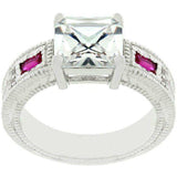 Prima Donna Ruby Red Cubic Zirconia Ring - JGI - Flyclothing LLC