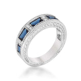Sapphire Blue Bezel Eternity Band - JGI - Flyclothing LLC