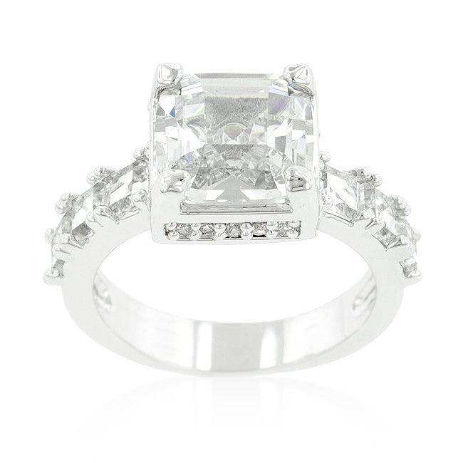 Asscher Cut Engagement Ring - JGI - Flyclothing LLC