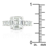 Asscher Cut Engagement Ring - JGI - Flyclothing LLC