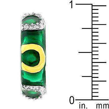 Green Enamel Horseshoe Ring - JGI - Flyclothing LLC
