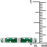Marbled Dark Green Enamel Stacker Ring - JGI - Flyclothing LLC