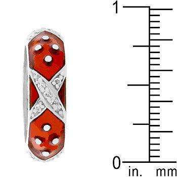 Marbled Ruby Red Enamel Ring - JGI - Flyclothing LLC