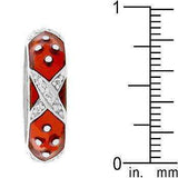 Marbled Ruby Red Enamel Ring - JGI - Flyclothing LLC