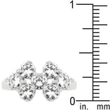 Round Cubic Zirconia Cluster Ring - JGI - Flyclothing LLC