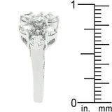 Round Cubic Zirconia Cluster Ring - JGI - Flyclothing LLC