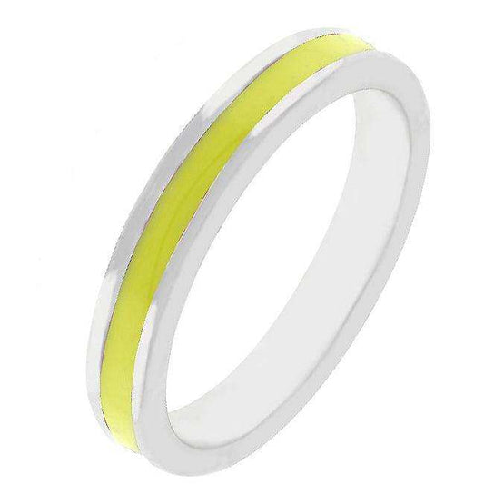 Yellow Enamel Eternity Ring - JGI - Flyclothing LLC