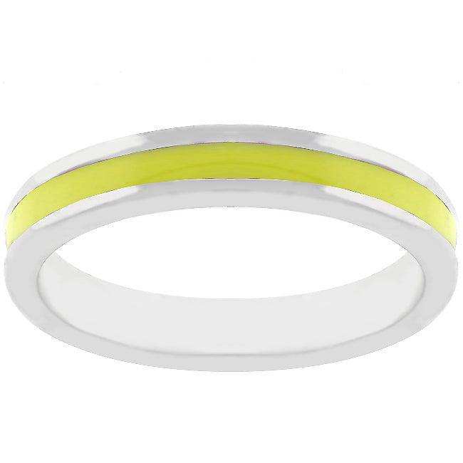 Yellow Enamel Eternity Ring - JGI - Flyclothing LLC